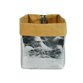 防水紙袋 杜邦紙手提袋創(chuàng)意復古金屬色牛皮紙收納