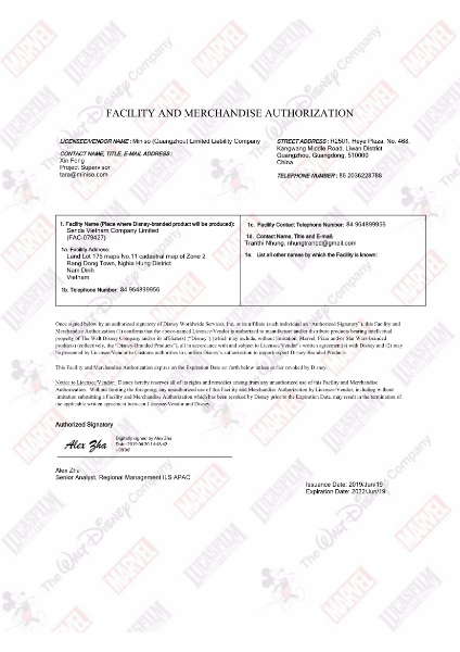 通過迪士尼驗廠手袋廠 通過迪士尼驗廠手袋廠